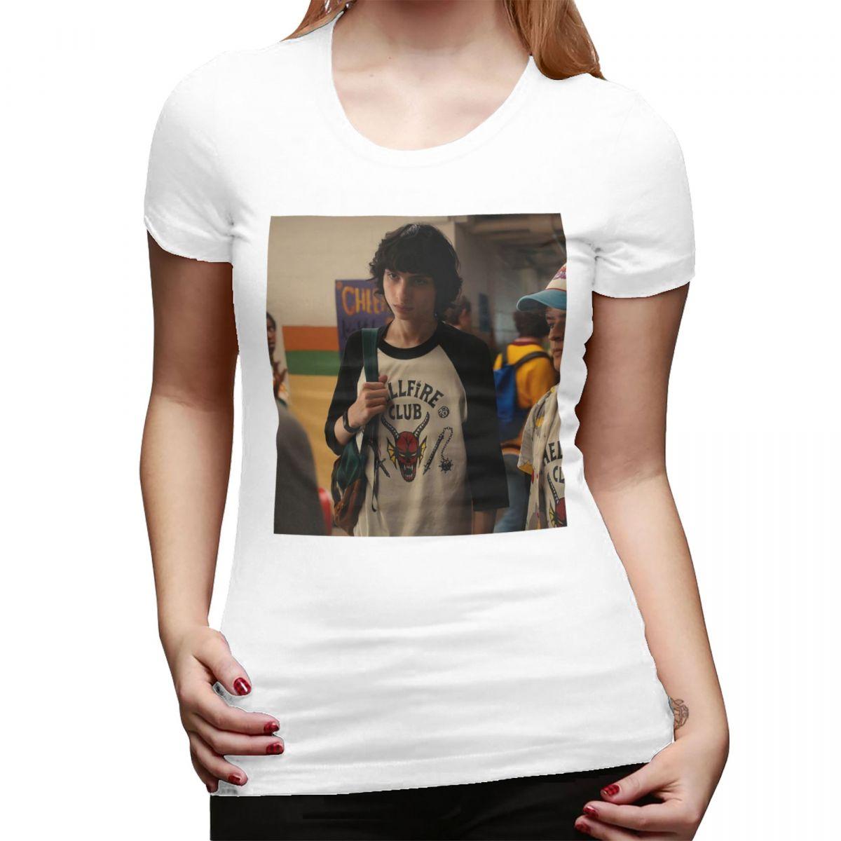 

Finn Wolfhard TShirt for Women ONeck Streetwear T Shirts Womens Short Sleeve Summer Clothes Tops S