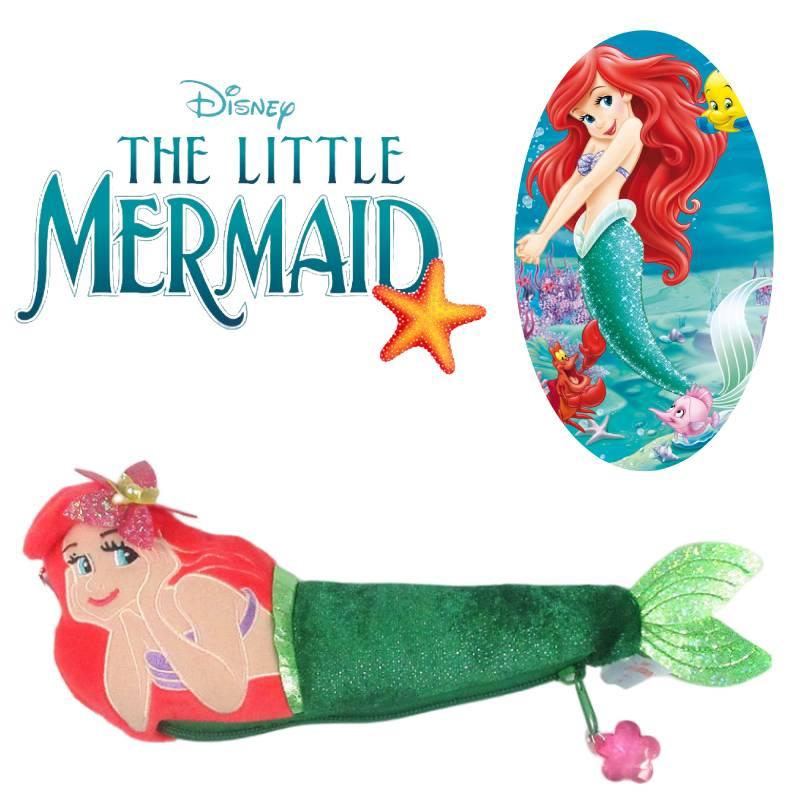 Adorable Ariel Mermaid Plush Pen Pouch For Kids, Soft And Comfortable Fabric, Perfect Storage For Pens, Coins And Small Items