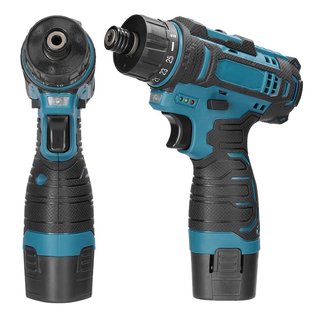 12 V Lithium Screwdriver     2 Speed Control Modes Multifunctional Repairing Tool Kit Brush Motor Electric Screw Driver for Mobilephones