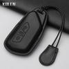 Genuine Leather Auto Key Fob Cover Case Housing Fit For Vw Volkswagen Golf 8 Skoda Octavia A8 Seat Leon Mk4 Protected Remote Key Ring Bag
