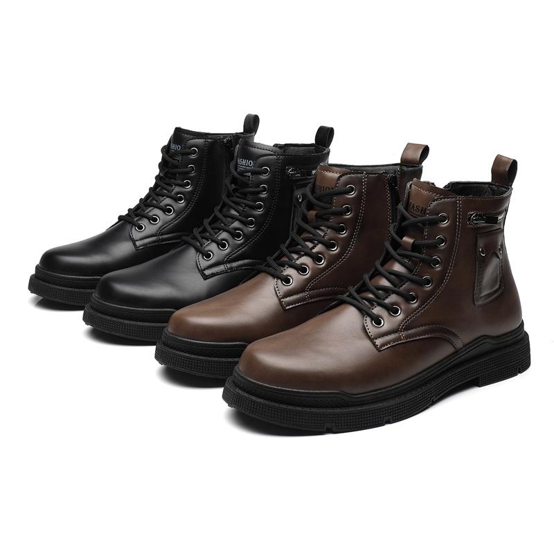 Ankle boots men fashion high top sneakers men display picture 2