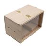 Wooden Parrot Breeding Box with Transparent Window Bite Resistant Removable Bird Nest House Breeding Cage for Parakeet Lovebird