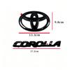 Emblème ABS avec logo de voiture en noir brillant pour Toyota COROLLA 2019-2025 SEDAN XSE SE LE, Accessoire pour voiture PT948-0