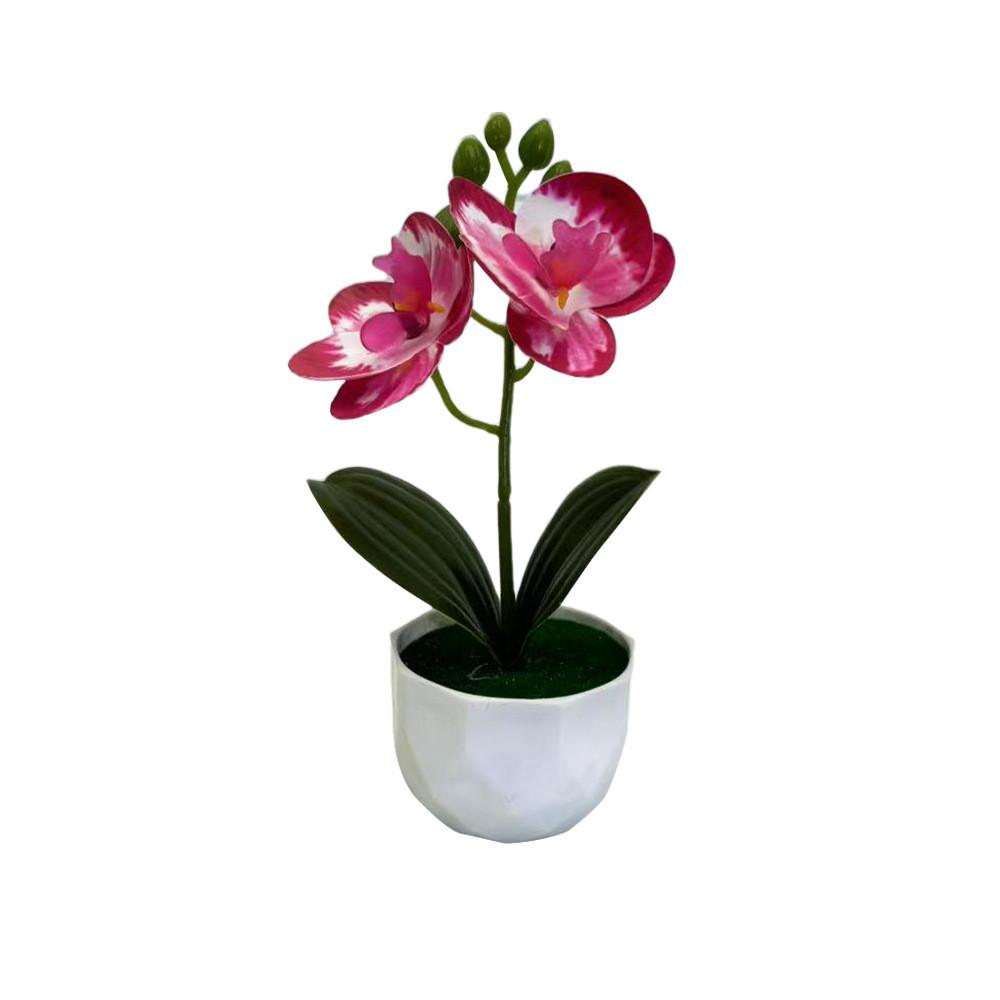 Phalaenopsis Artificial Pot Flower Bonsai For Event Decoration Prop And Home