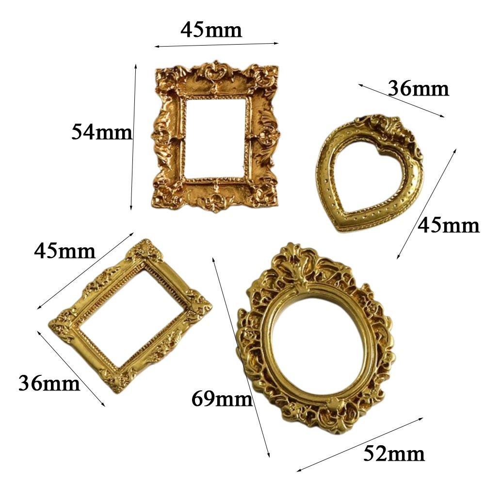 Creative Resin DIY Shadow Box Frame Gold DIY Mini Photo Frames Memory Display Frames Home Decor