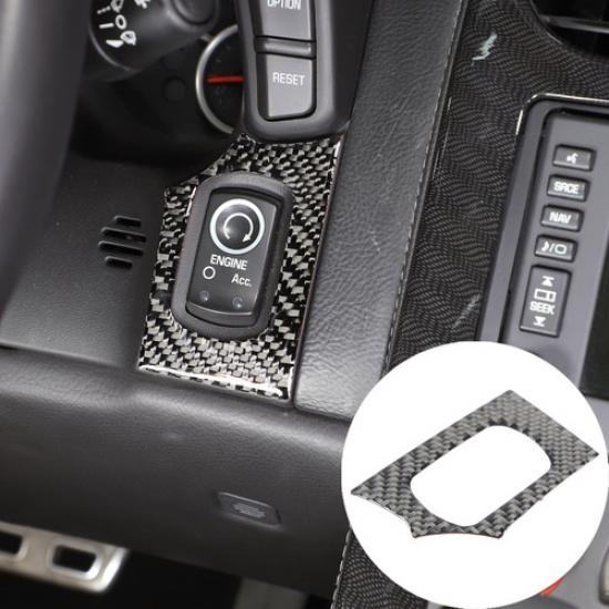 Soft Carbon Fiber Engine Start Stop Button Trim Sticker For Corvette C6 05-13 US