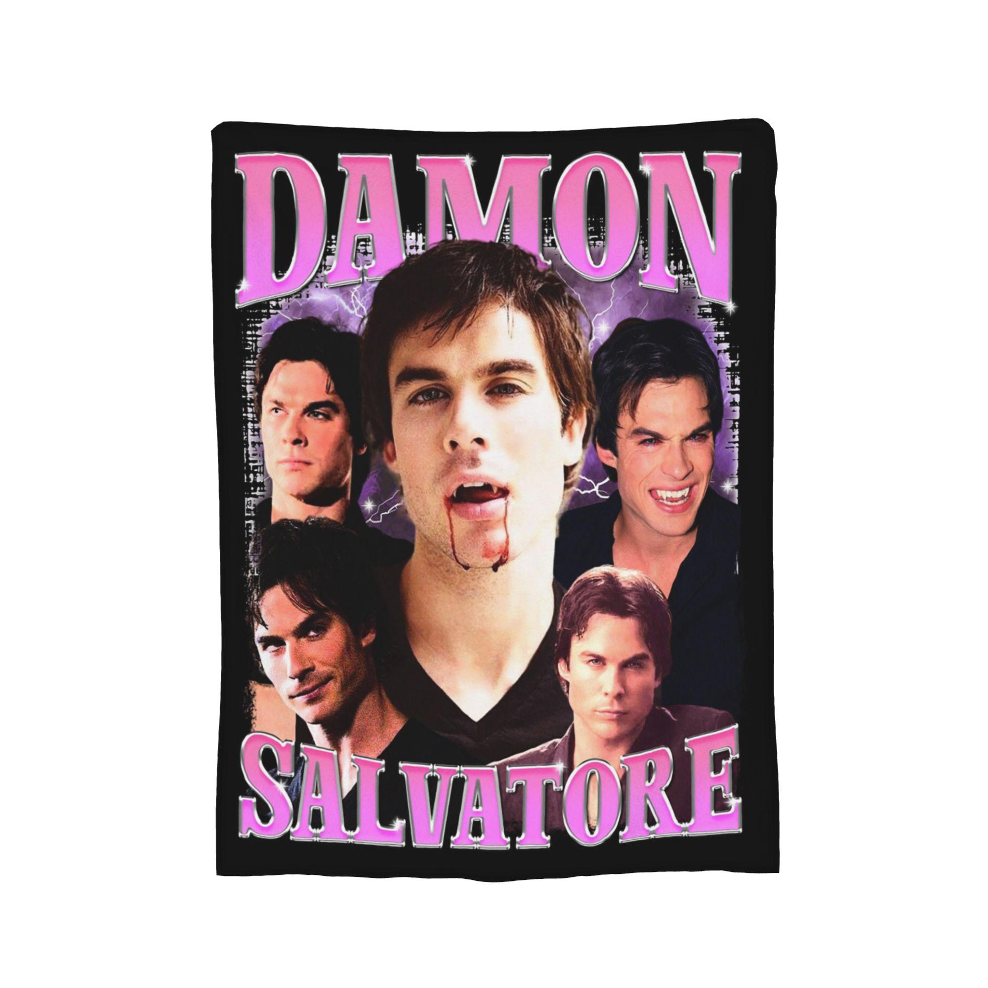 

Damon Salvatore Ian Somerhalder Blankets Coral Fleece Plush Winter Ultra-Soft Throw Blanket for Sofa Office Rug Piece 75x90cm