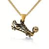 Sport Shoe Football Pendant Necklace Hip Hop Gold Plated Sneaker Necklaces For Men Jewelry Gifts