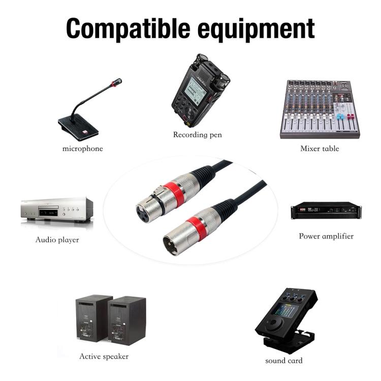 3m 3-Pin XLR Male to XLR Female MIC Shielded Cable Microphone Audio Cord