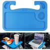Car Steering Wheel Desk, Travel Car Accessories, Car Stand Trays for Eating Blue
