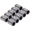 10Pcs Linear Motion Bearing Cylinder Optical Axes Slider Test Frame Spare ID 6mm OD 12mm LM6UU