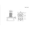Dependable A500K A250K B500K B250K Brass Shaft Guitar Potentiometer Low Torque And Noise Smooth Feel