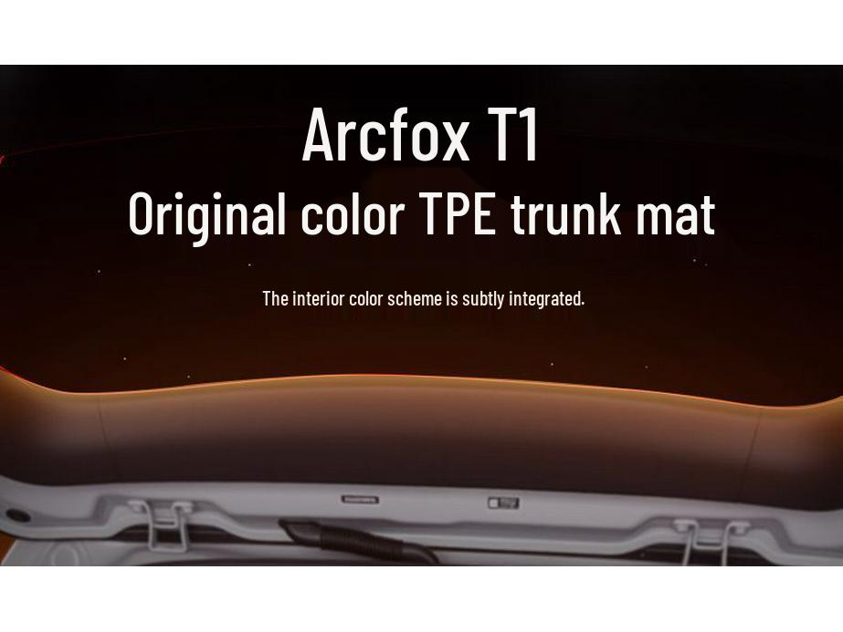 ARCFOX T1 2025 Trunk Mat - TPE Tail Box Floor Liner for BAIC Car Interior Accessories