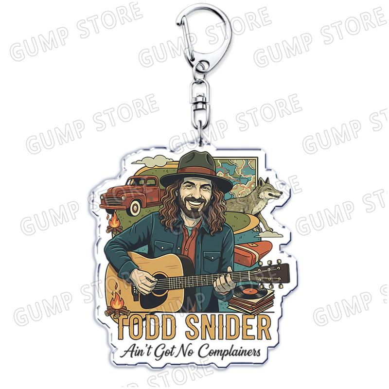 

Pop Singer with Guitar Keychain for Accessories Artistic Painter The Griddy Duo Keyring Jewelry Fans Friends Gifts