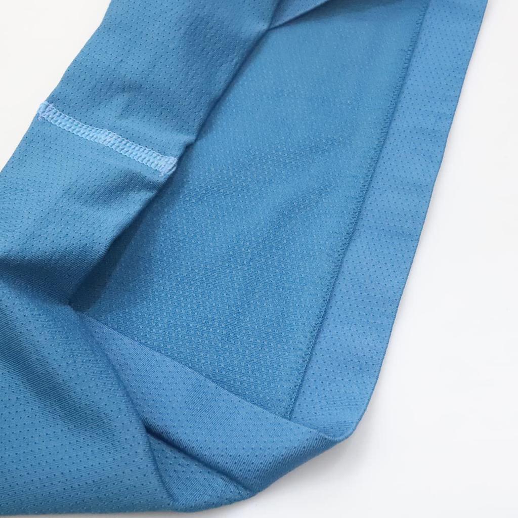 Bandeau pour Hommes Sport Turban à Cheveux Bandana Large Bandeau pour se Laver le Visage Course à Pied Baseball Football Hommes Femmes bleu