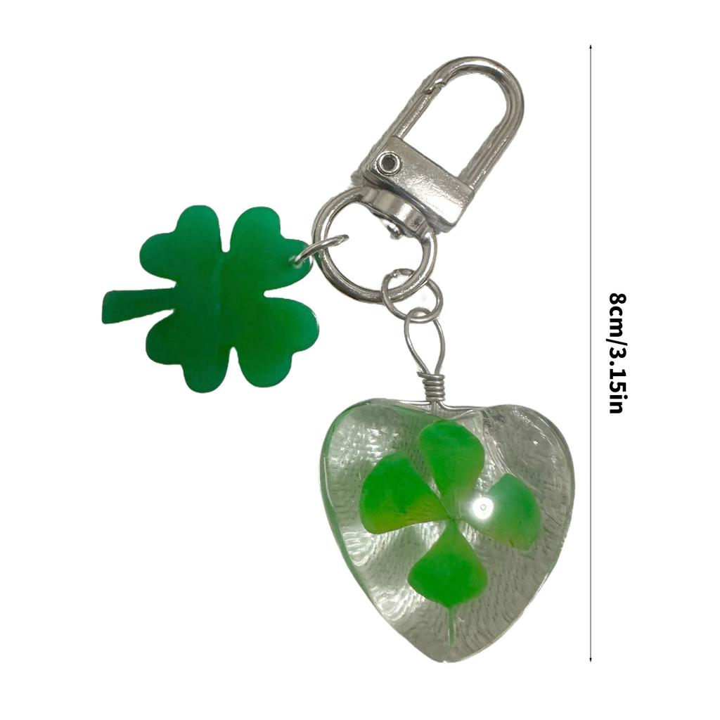 Stylish Handmade Four Leaf Clovers Pendant Charm Trendy Key Accessory Collection for Personalized Fashion Enthusiasts