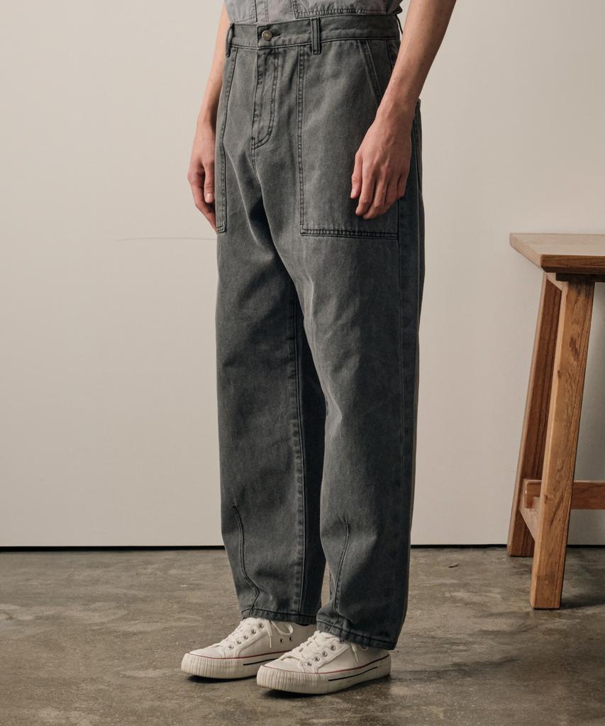 HELEMENT Grey Raw Denim Pants (D Grey)