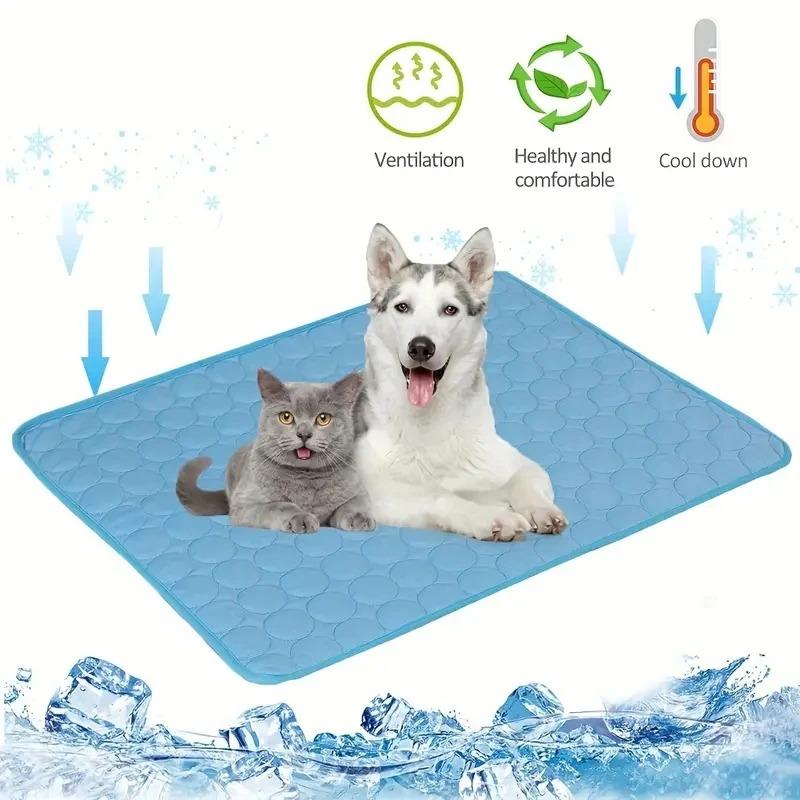 

Dog Cooling Mat Summer Pet Cold Bed Extra Large For Small Big Dogs Pet Accessories Cat Durable Blanket Sofa Cat Ice Pad Blanket M