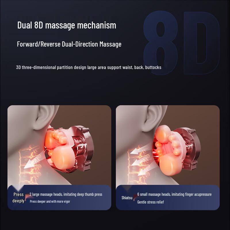 Xiaomoshi Electric Neck and Back Massage Pillow CN Plug (adapter Included)