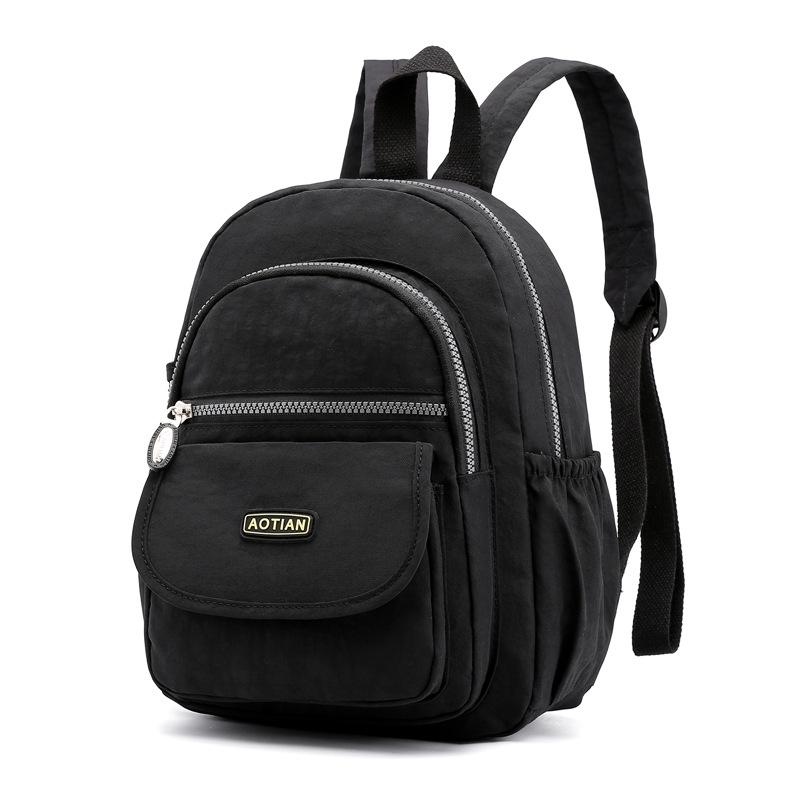 Lightweight Small Canvas Backpack for Middle-aged and Elderly Women