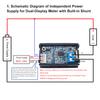 DC 0-300V 10/50/100A DC 0-100V 10/50/100A Voltmeter Ammeter LED Amp Dual Volt Meter Gauge LED Display Meter Amperemeter