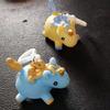 Squeeze Ball Keychain Soft Elastic TPR Decompression Toy Cute Animal Shape Pinchable Stress Relief Portable Anxiety Reducer Decoration