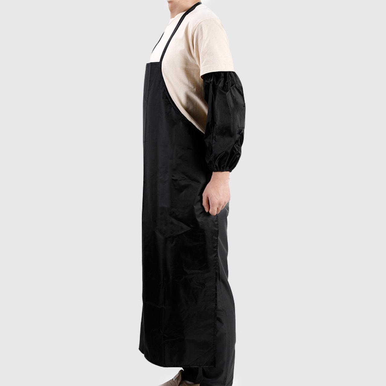 

Extra Long & Wide Waterproof PVC Work Apron - Oil & Stain Resistant 1200mm length / 90mm width чёрный