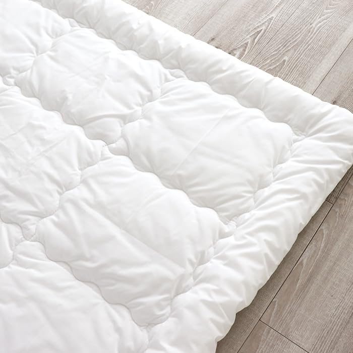 HashkuDe Nude Baby Nap Dual 85 X Made In Japan Baby Made of Teijin Washelon Cotton Comforter, Comforter, Use, 105cm, (White), Comforter, Lightweight,