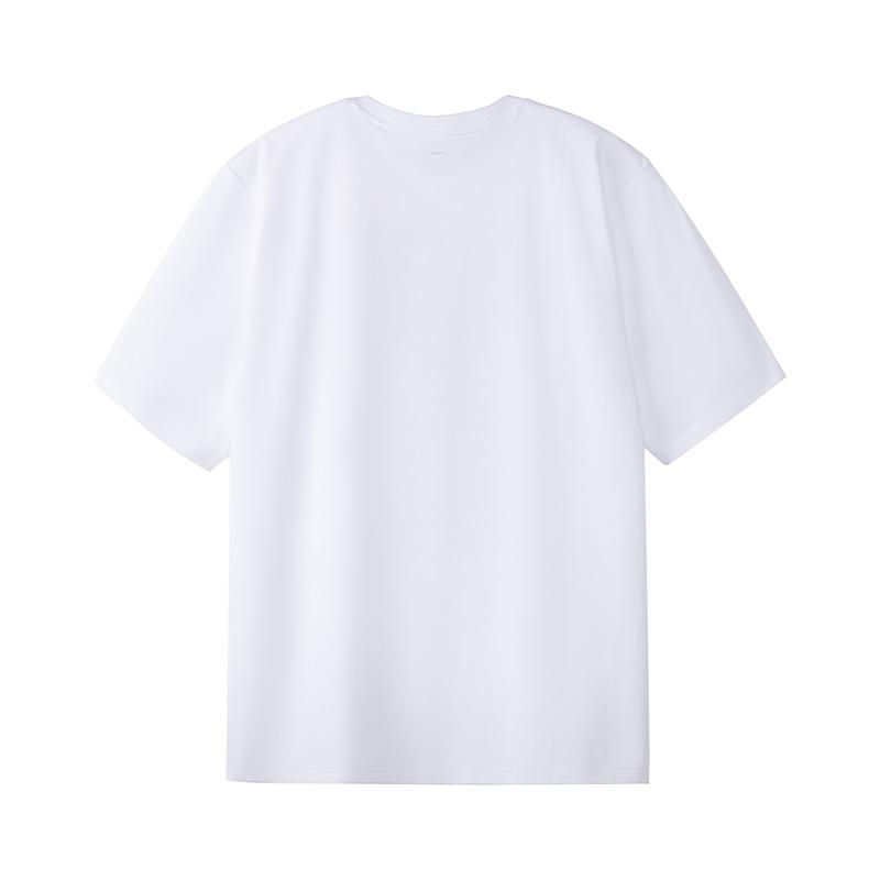 Li Ning Trendiges Klassisches Logo Einfaches Mode Rundhals Freizeit Kurzarm T-Shirt Herren Oberteile AHSW775-2