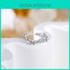 Stylish And Elegant Korean Inspired Adjustable Open Finger Ring With Shimmering Butterfly Design For Women