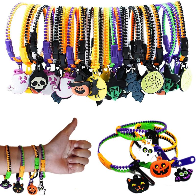 10Pcs Halloween Fidget Toys Skull Pumpkin Stress Relief Sensory Toys For Boys Girls Halloween Party Favors Kids Gifts