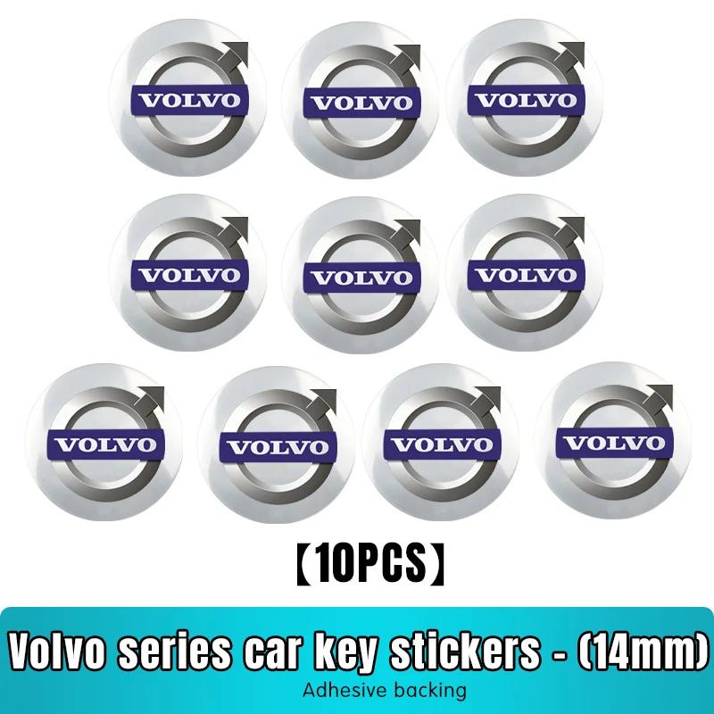 Autocolant Emblema Carcasă Cheie Telecomandă Mașină din Aluminiu 14mm Pentru Volvo S40 S60 S80 XC60 XC90 v70 S80L V6 v40 v50 850 c30 v60 s70 940 xc70