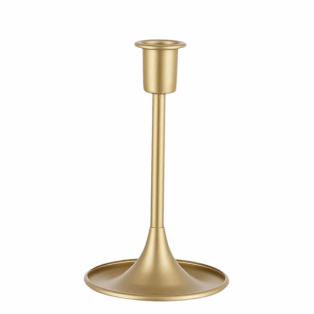 Iron Taper Candle Stand Retro Vintage Candlestick Holder Gold Taper Candle Stick  Home Decoration