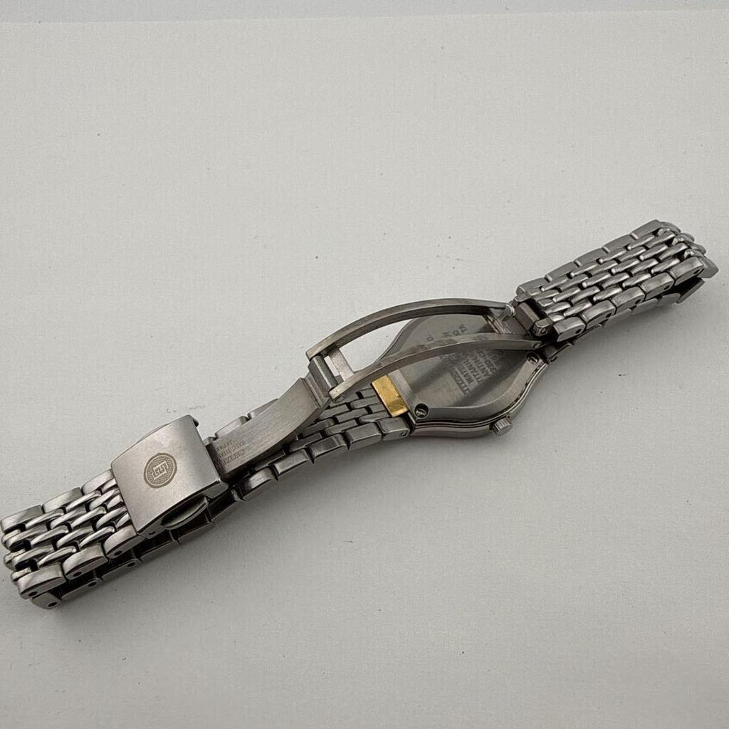 Used CITIZEN EXCEED TITANIUM 3330-C80339 Women's Watch Quartz Working Product Battery Replaced [R425]