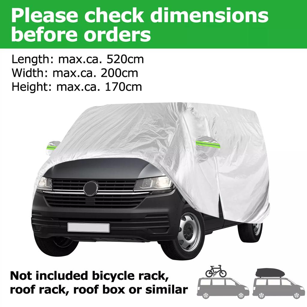 Waterproof Car Covers Outdoor Full Car Cover Sun Protector Fit For VW Transporter T3/4/5/6 Truck Snow Rain Dust Proof Car Cover