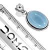 925 Sterling Silver Pendant Women Gemstone Handmade Jewelry Halloween Gift Amazonite Angelite Blue Opal Botswana Agate Mohave Azurite Chrysocolla