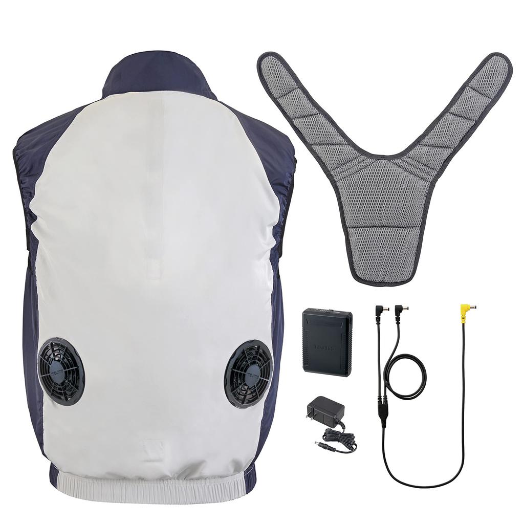 Tajima Fuga Vest 2 Cooling Released in Keeps you cool even when wearing a Approximately 8 hours of cooling time on high Compact and with an inner Size