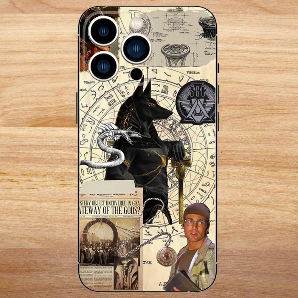 Stargate Atlantis Phone Case For iPhone15,14,13,12,11,Pro,Max,Plus,Mini,X,XS,XR,8,7,6,S,Plus,SE Soft Black Case