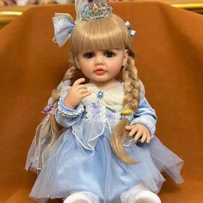 Alive Reborn Baby Doll Betty 22'' 55 Cm Full Vinyl Body Newborn Dolls for Girls Lifelike Princess Snow Bebe Reborn Boneca Doll Children Birthday Gifts