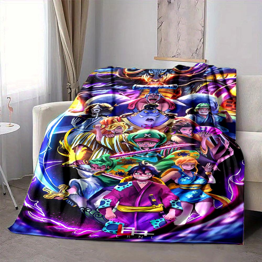 1Pc Dragon Ball Heroes Epic Battle Flannel Blanket, Soft And Comfortable, Casual Warm, Camping Travel, Christmas, Halloween Xmas Gift L1384