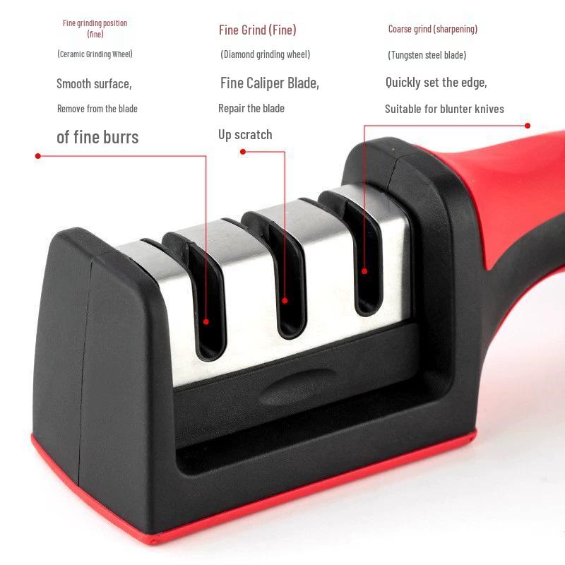 Whetstone Knife & Scissors Sharpener: Fast, Fine Household Kitchen Tool