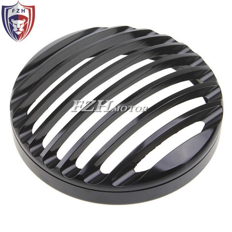 Motorcycle Headlight Cover Black Mesh Harley XL883 1200 X48 Dyna Softail