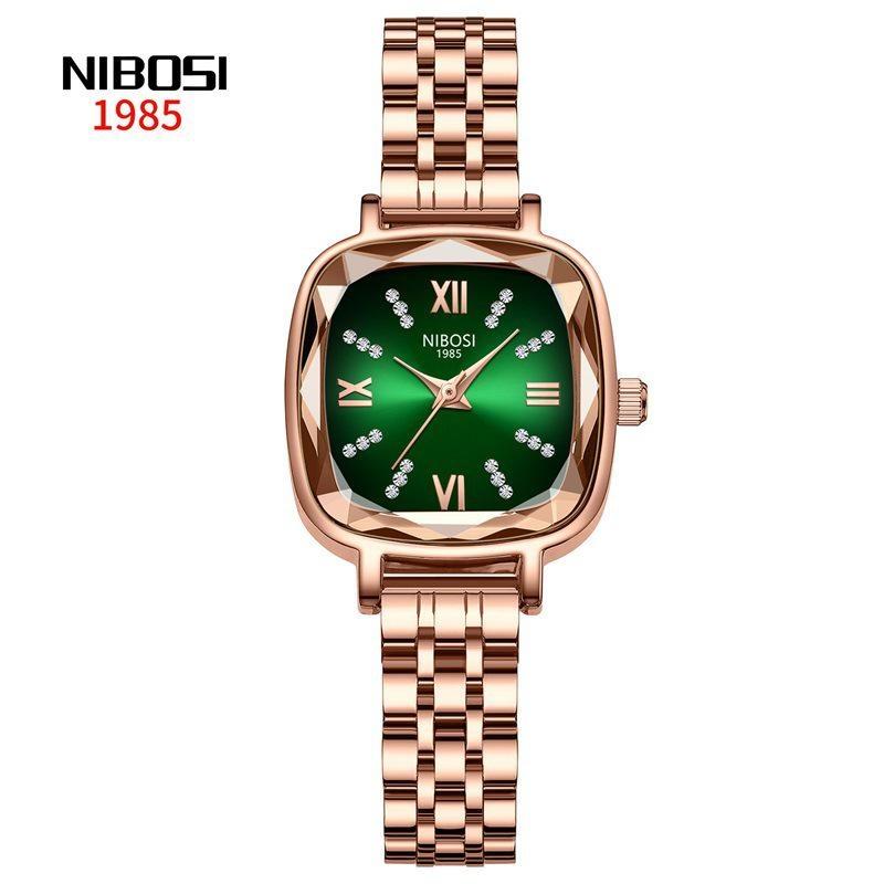 Роскошные женские часы Водонепроницаемые Кварцевые часы из нержавеющей стали Женские часы Элегантные женские часы