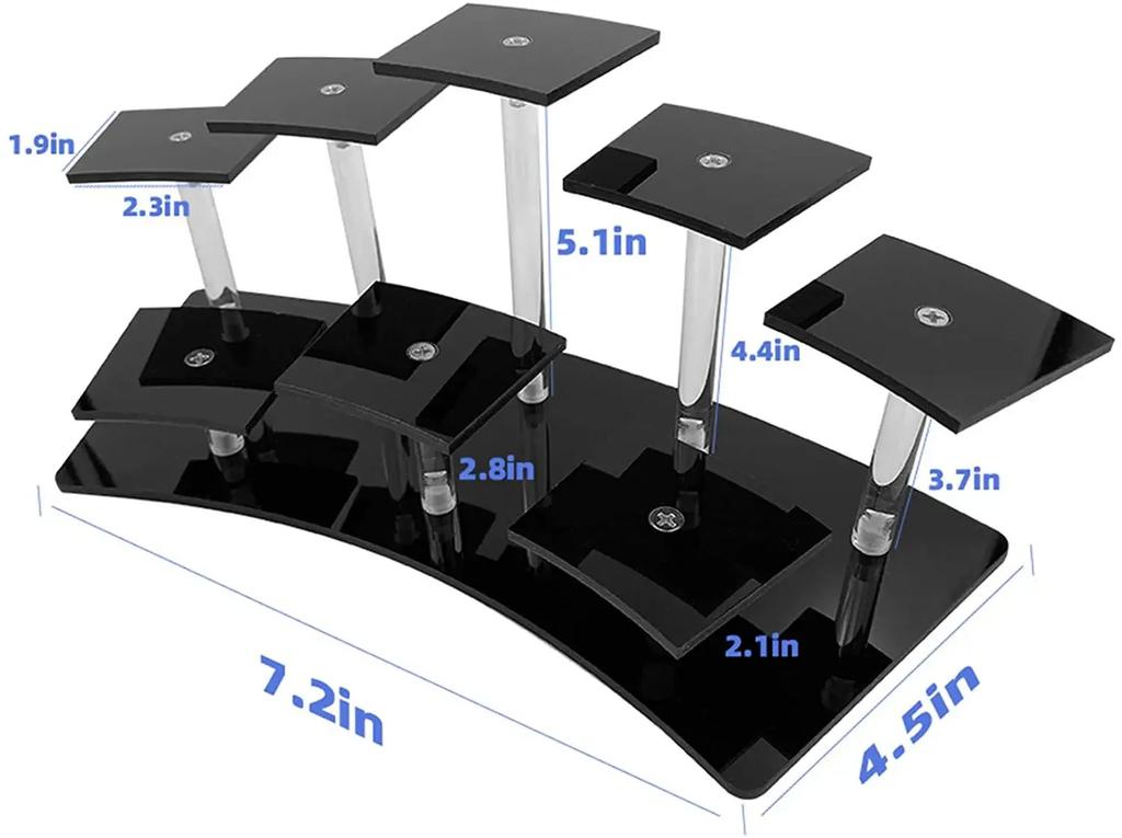 Acrylic Dessert Action Figure Display Stand Jewelry Cake Perfume Storage Rack Birthday Party Display Rack Toy Organizer Decor