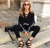 Trendy Long Sleeve Pullover Hoodie With Lace-up Design For Women In Cotton Blend