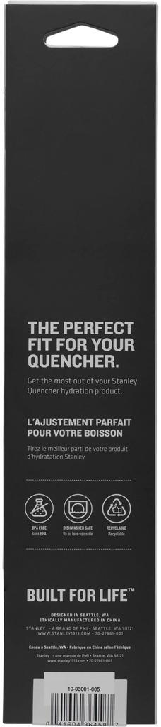 STANLEY Vacuum Quencher Set of Dishwasher Warranty Included Japanese H2.0 Straws, 4, Clear, 880ml, Safe, (Authentic Product)