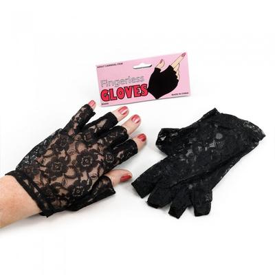 Bristol Novelty Womens/Ladies Fingerless Lace Gloves