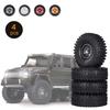 4PCS 1.9in Crawler RC Rubber Tires with Metal Rim for 1/10 RC Rock Crawler Traxxas Trx-4 Trx-6