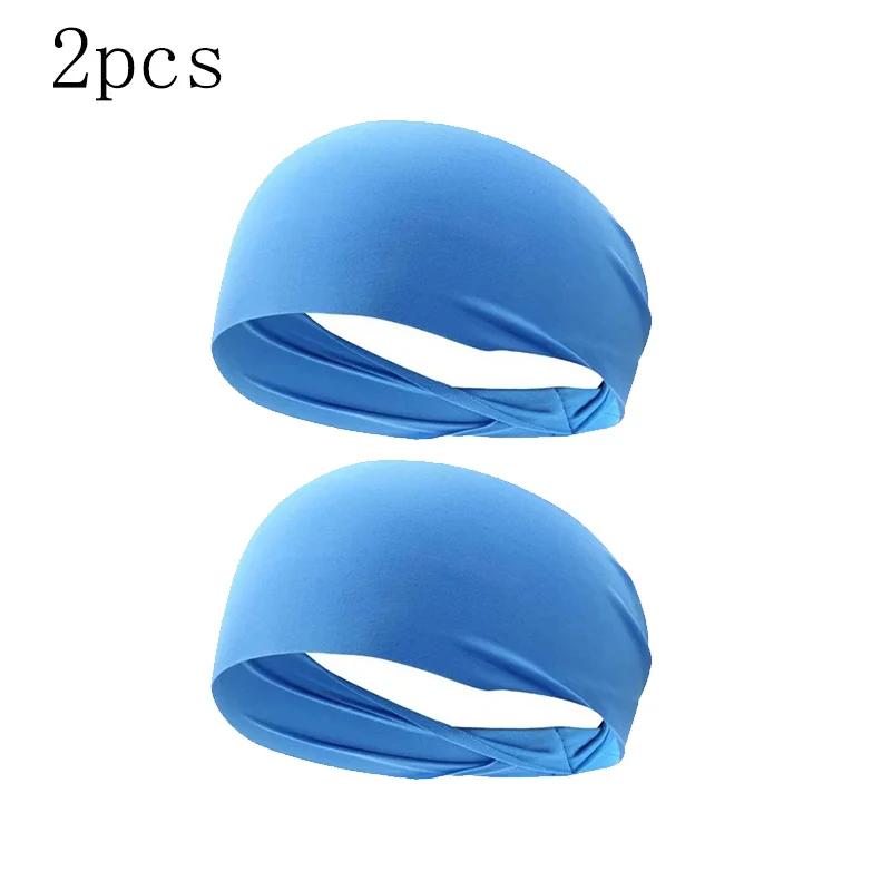 1-8PC sweatband for men women elastic sport hairbands head band yoga headbands headwear headwrap sports workout hair accessories