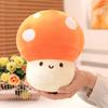 Cute Expression Little Mushroom Doll Plush Toy Red Mushroom Doll Girl Bag Keychain Pendant